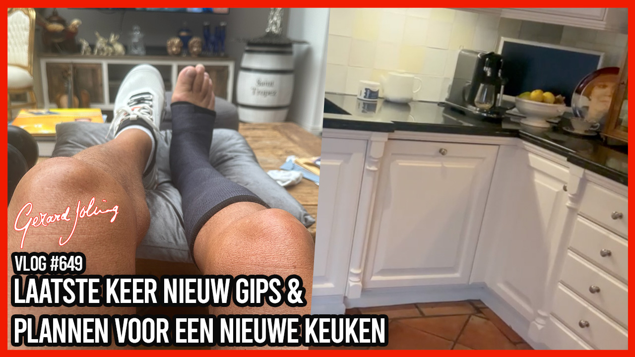 LAATSTE KEER NIEUW GIPS & PLANNEN VOOR EEN NIEUWE KEUKEN - GERARD JOLING - VLOG #649
