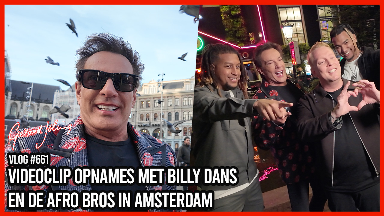 VIDEOCLIP OPNAMES MET BILLY DANS EN DE AFRO BROS IN AMSTERDAM - GERARD JOLING - VLOG #661