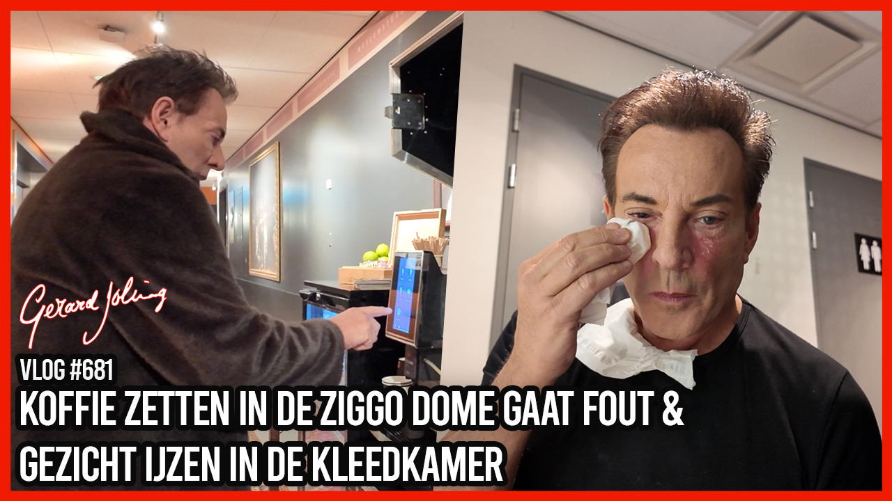 KOFFIE ZETTEN IN DE ZIGGO DOME GAAT FOUT & GEZICHT IJZEN IN DE KLEEDKAMER - GERARD JOLING - VLOG#681