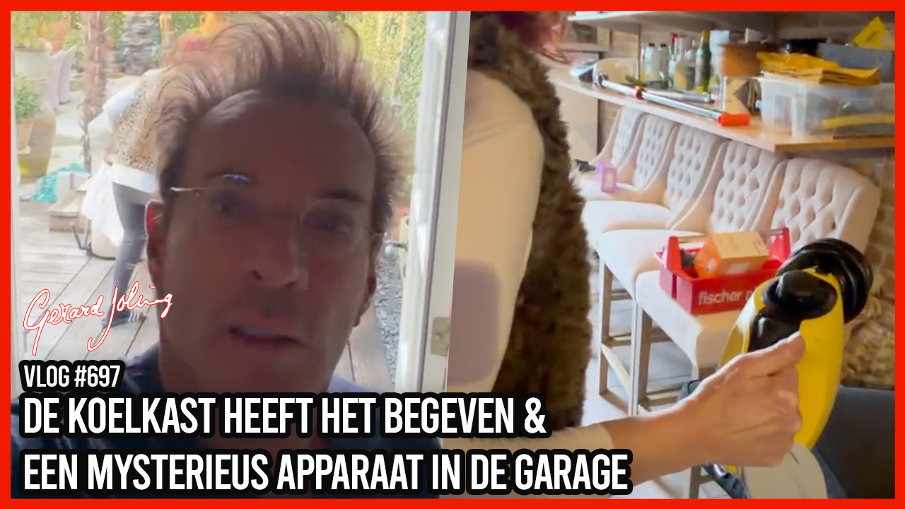 DE KOELKAST HEEFT HET BEGEVEN & EEN MYSTERIEUS APPARAAT IN DE GARAGE - GERARD JOLING - VLOG #697