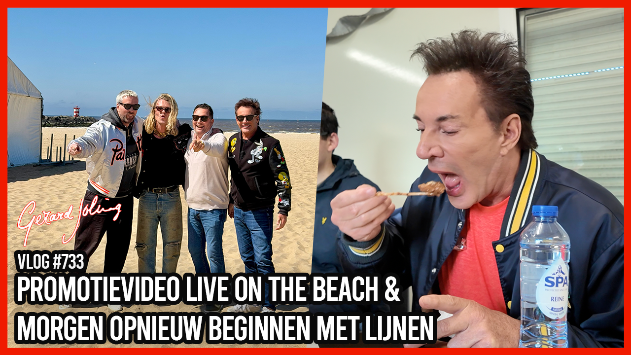 PROMOTIEVIDEO LIVE ON THE BEACH & MORGEN OPNIEUW BEGINNEN MET LIJNEN - GERARD JOLING - VLOG #733