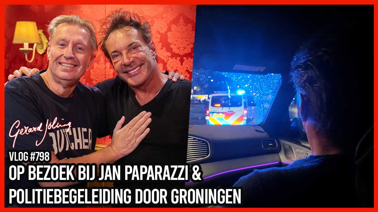 OP BEZOEK BIJ JAN PAPARAZZI & POLITIEBEGELEIDING DOOR GRONINGEN - GERARD JOLING - VLOG #798
